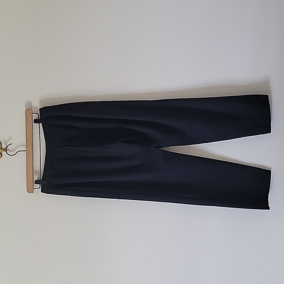 LRL Lauren Ralph Lauren Black Wool Straight Leg Trousers Size 6 - Picture 4 of 7